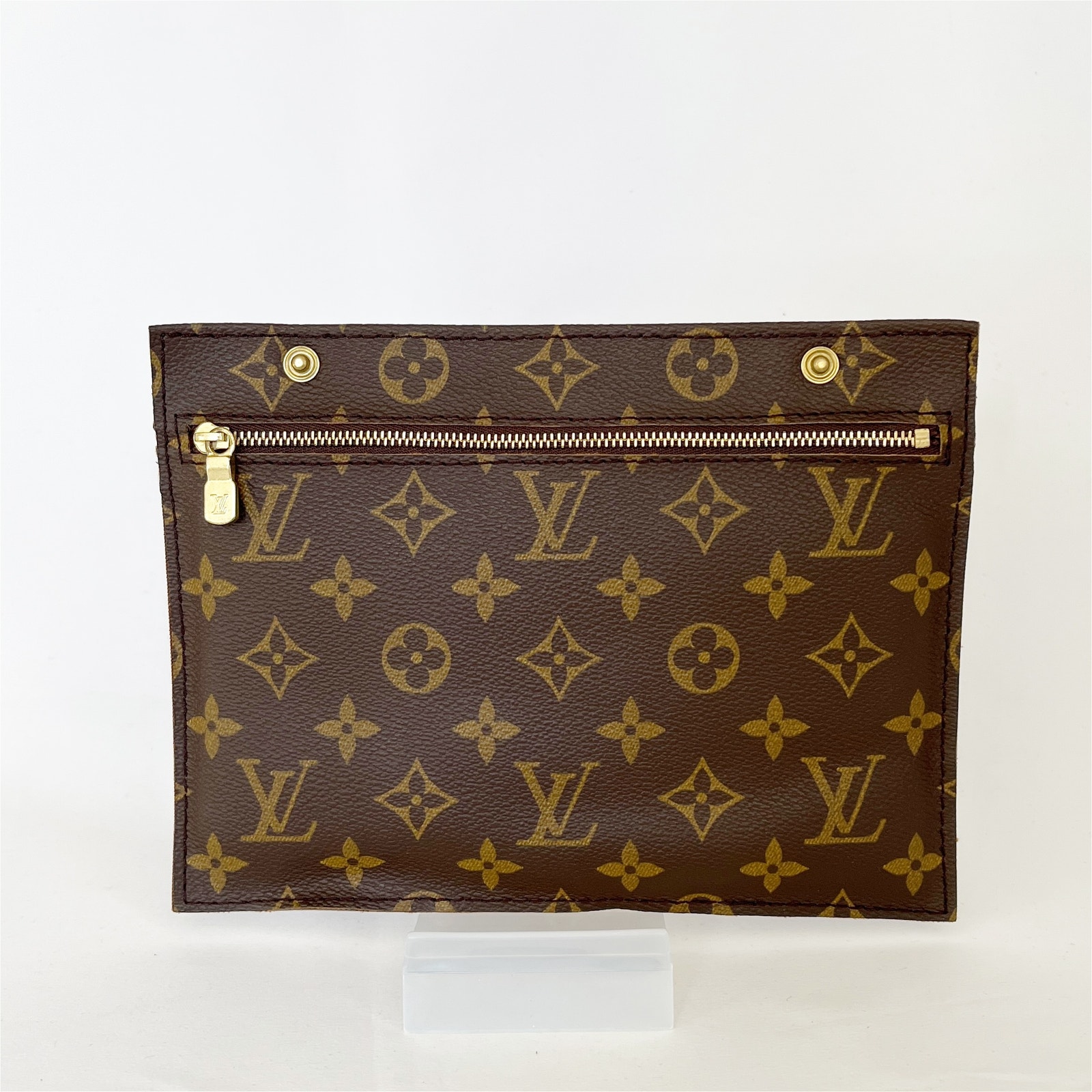 Louis Vuitton Monogram Canvas Brown & Gold Cosmetic Pouch
